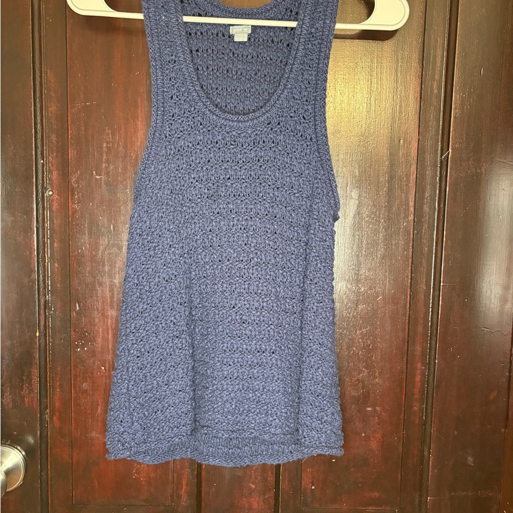 Aerie Navy Knit Tank Top